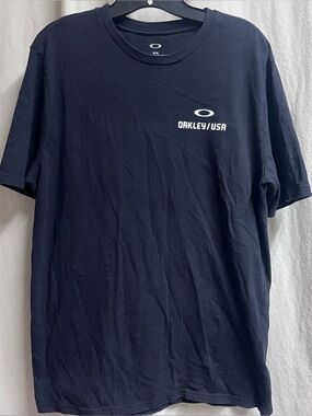Oakley USA Big Logo  T Shirt Medium Black/Red America